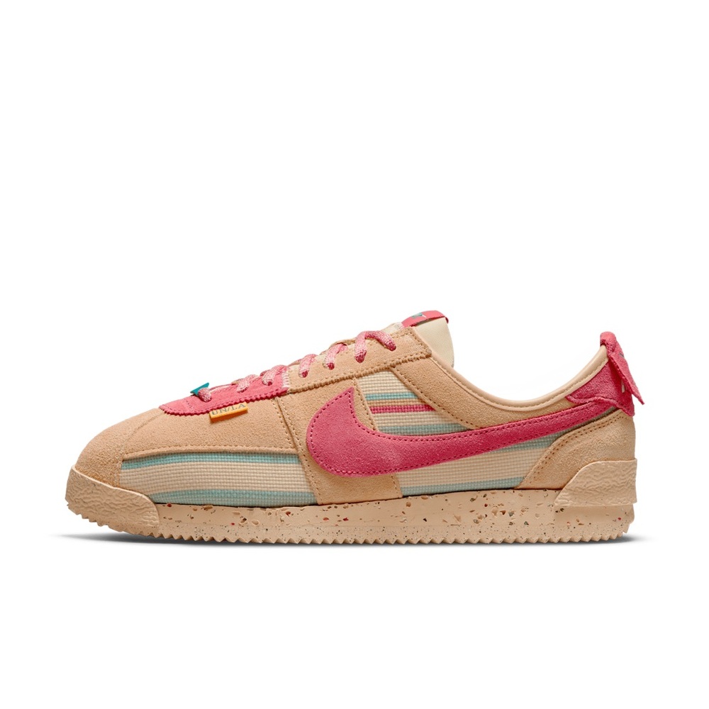Nike x Union Cortez Collab Sneaker Shoes Cork Like Bottom Pink Blue - Picture 4 of 10